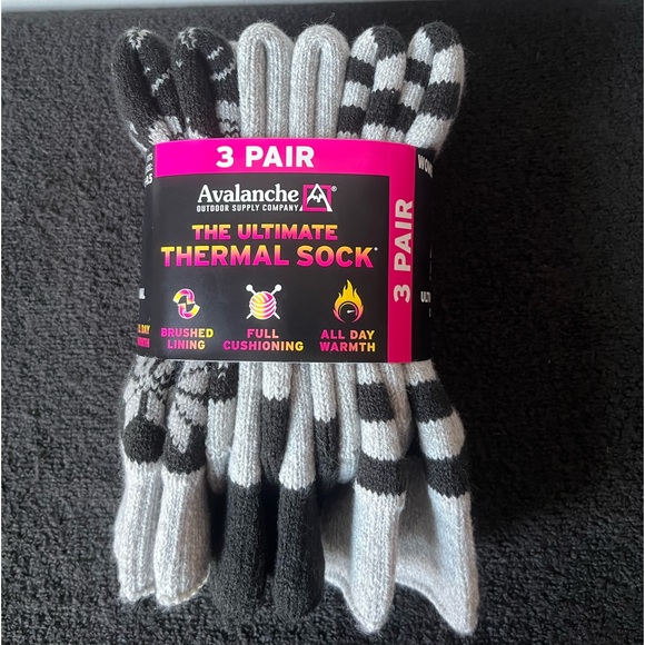 Avalanche Ultimate Thermal Crew Socks (set of 3) - Picture 2 of 4